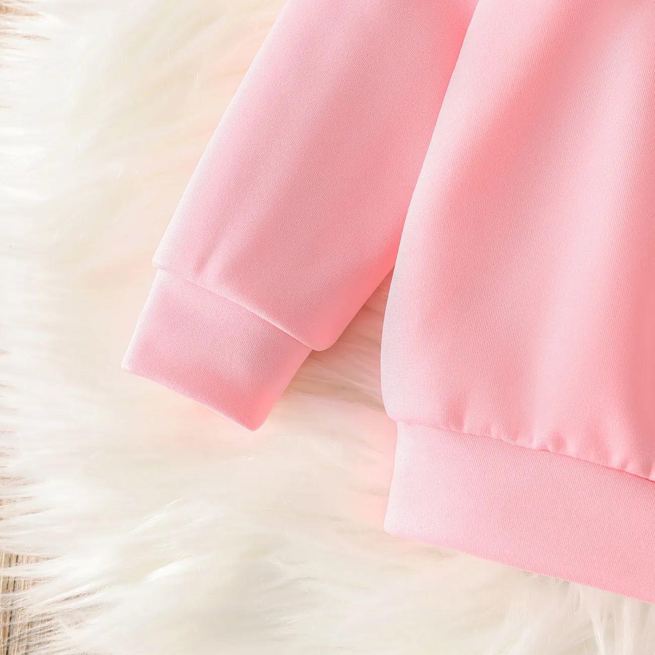 Kleinkinder Unisex Mit Kapuze Avantgardistisch Sweatshirts rosa big image 1