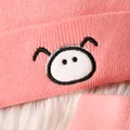 Baby Cute Pattern Pom Pom Decor Beanie Hat & Infinity Scarf  image 5