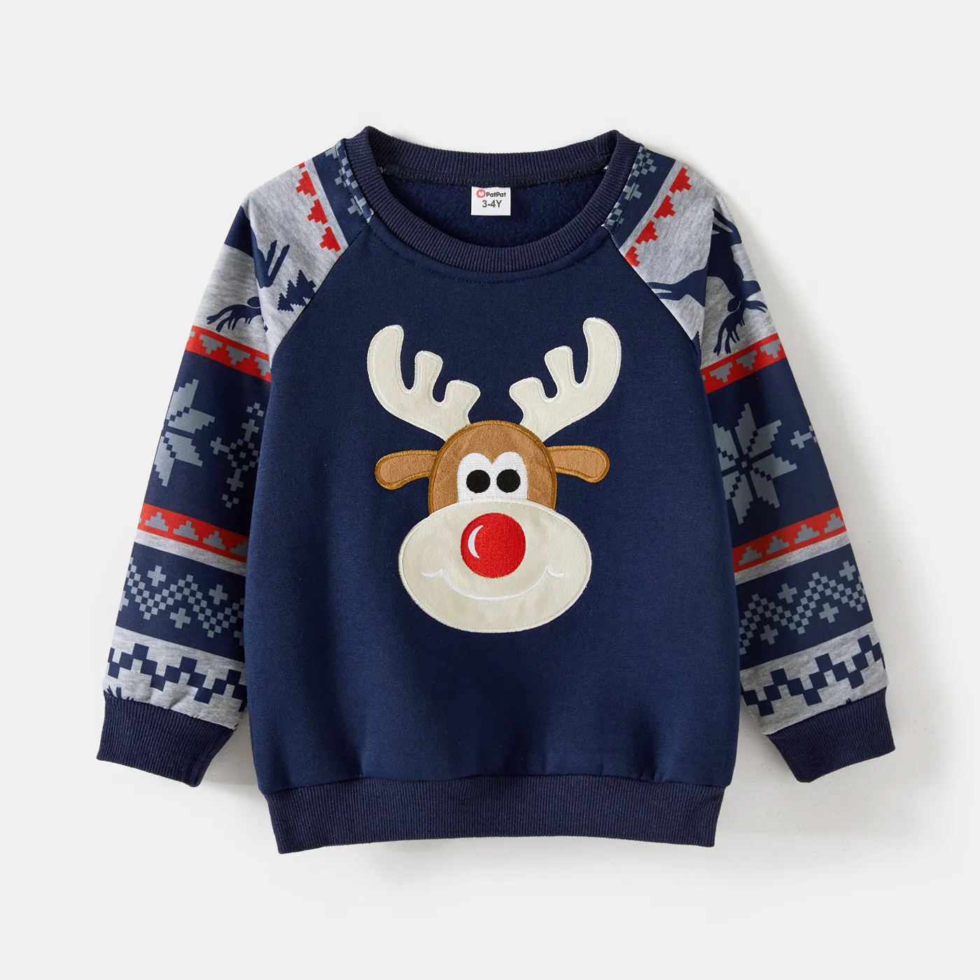 Look de família Natal Manga comprida Conjuntos de roupa para a família Tops  image 6