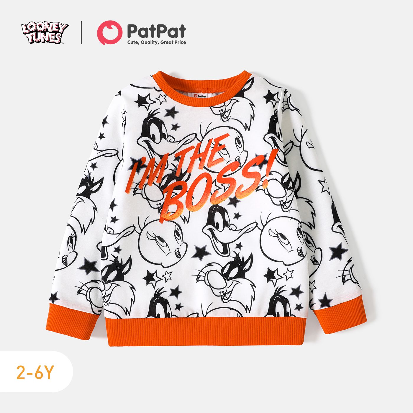 

Looney Tunes Toddler Boy Letter Print Pullover Sweatshirt