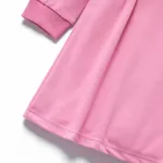 Kid Girl Letter Print Pink Sweatshirt Dress Pink image 3