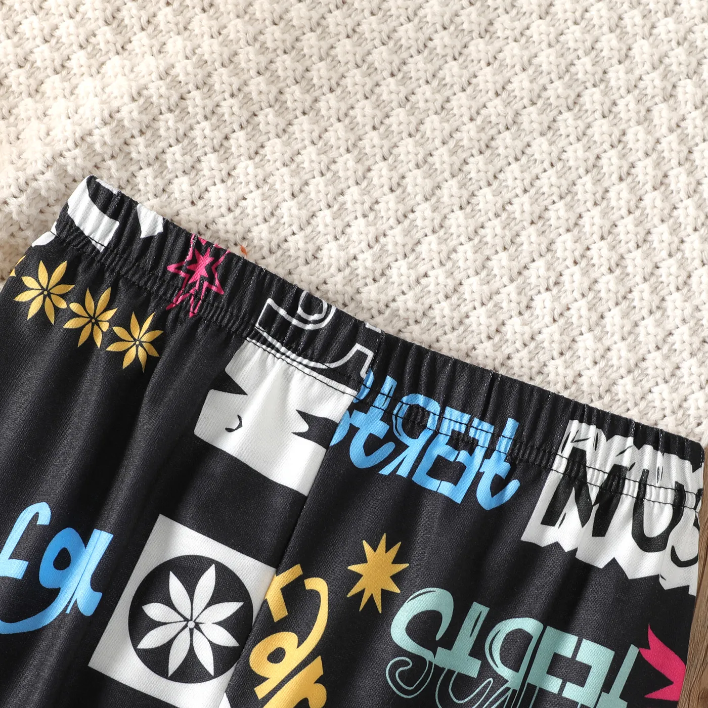 Kid Boy Painting Allover Print Elasticized Pants Multi-color image 5