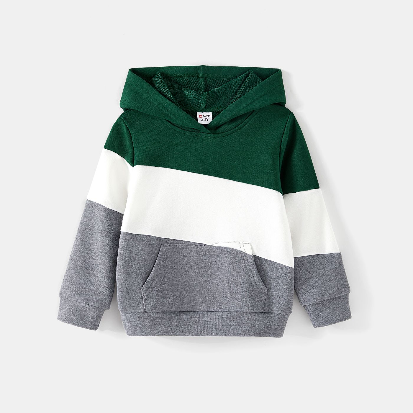 Family Matching Colorblock Long-sleeve Hoodies