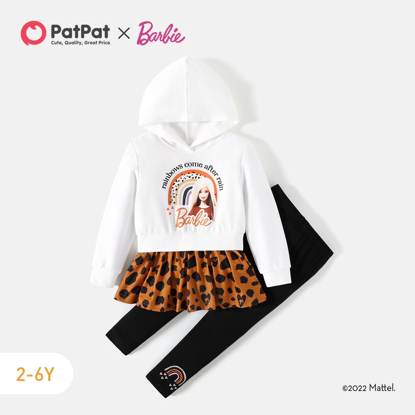 

Barbie 2-piece Toddler Girl Colorblock Sweatshirt and Leggings Set