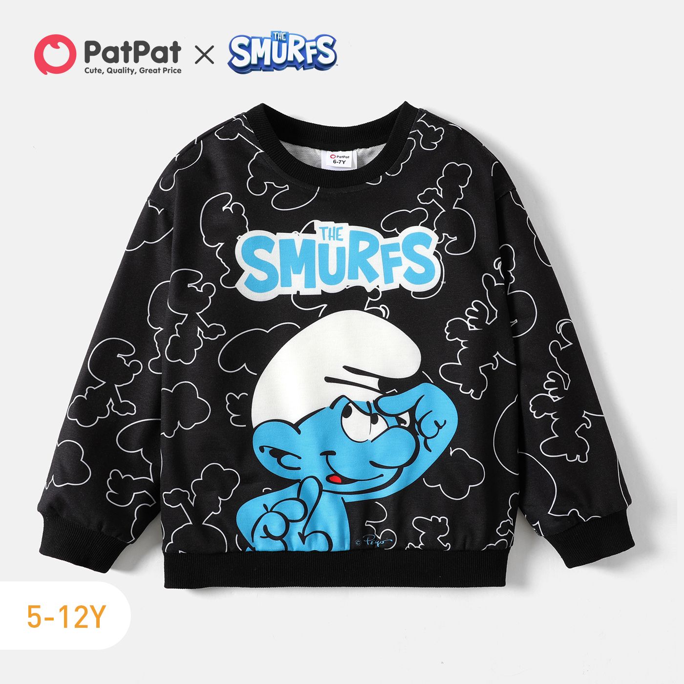 

Smurfs Kid Girl/Boy Character Print Pullover Sweatshirt