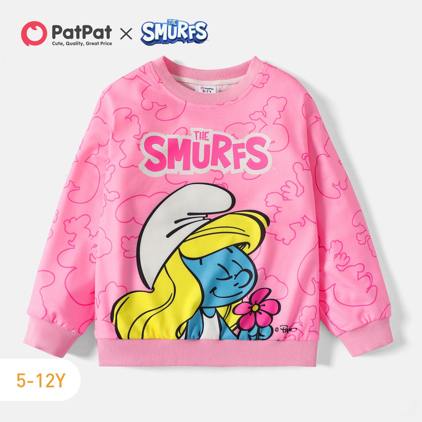 

Smurfs Kid Girl/Boy Character Print Pullover Sweatshirt
