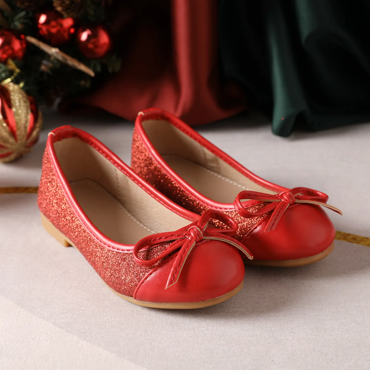 Famille Fille Noël Décontracté Chaussures familiales Rouge big image 1
