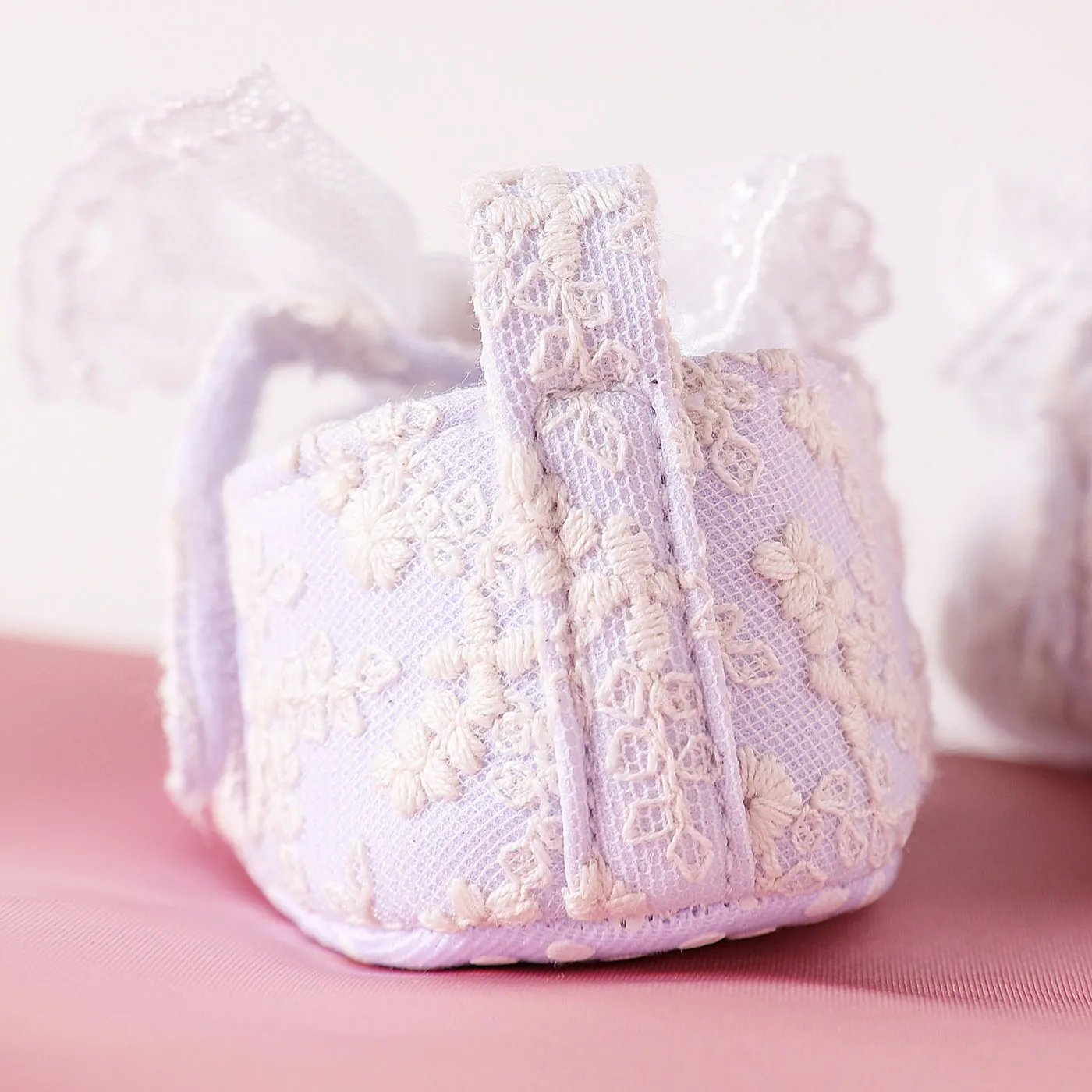 Baby / Toddler White Bow Soft Sole Cloth Princess Dresses Shoes White image 5