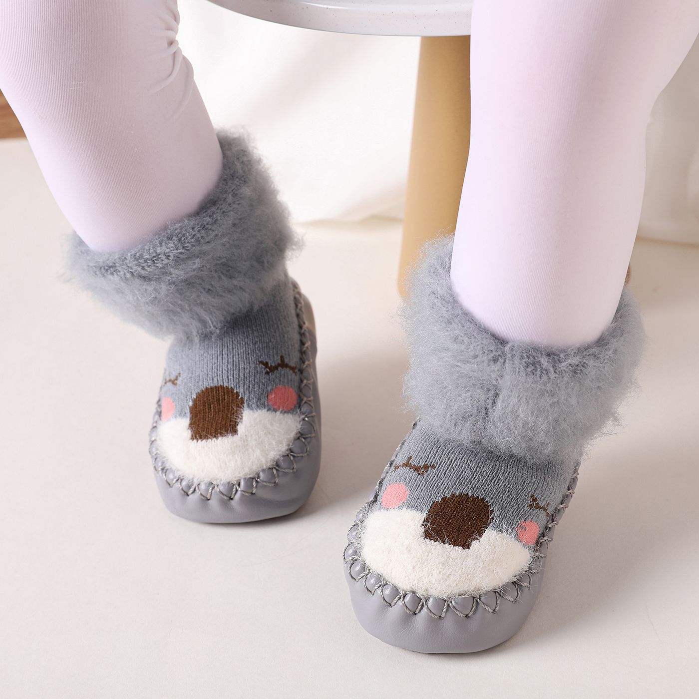 Baby / Toddler Cartoon Plush Shoe Socks