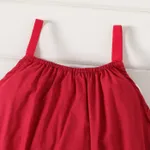 100% Cotton Baby Girl Loose-fit Solid Sleeveless Spaghetti Strap Harem Pants Overalls  image 5