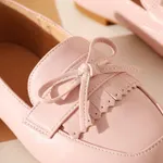 Toddler / Kid Bow & Tassel Decor Pink Loafers  image 5