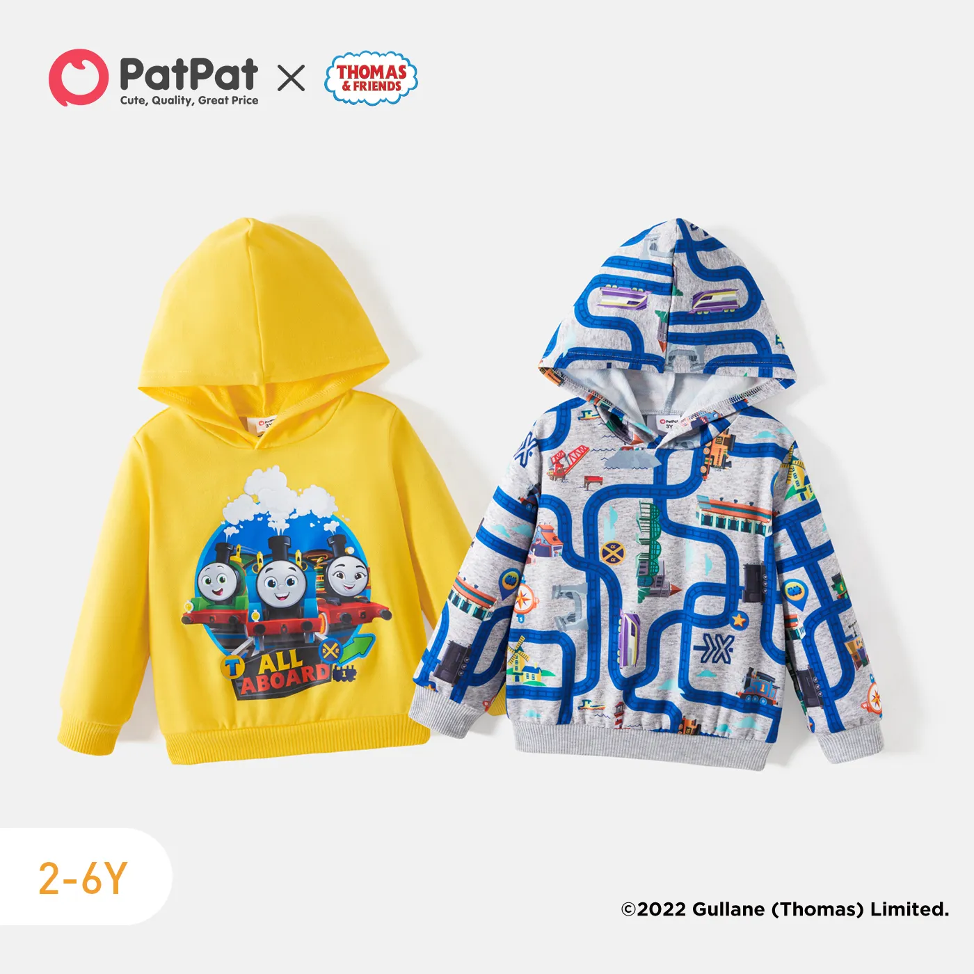 Thomas & Friends Toddler Boy Vehicle Print Hoodie Sweatshirt