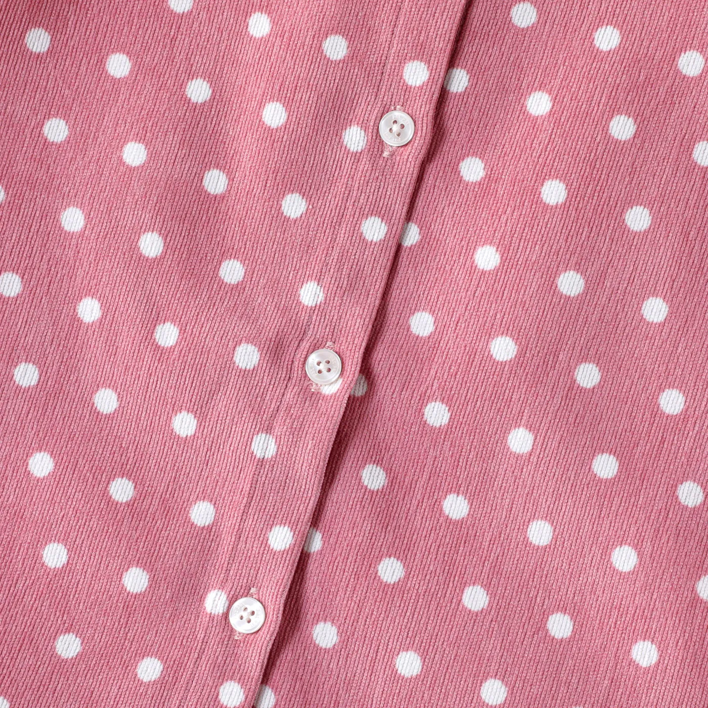 Kid Girl Polka dots Lapel Collar Long-sleeve Pink Shirt Pink image 5