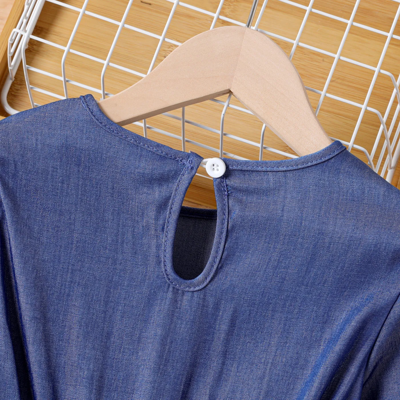 Criança Menina Renda Cor sólida Vestidos  image 5