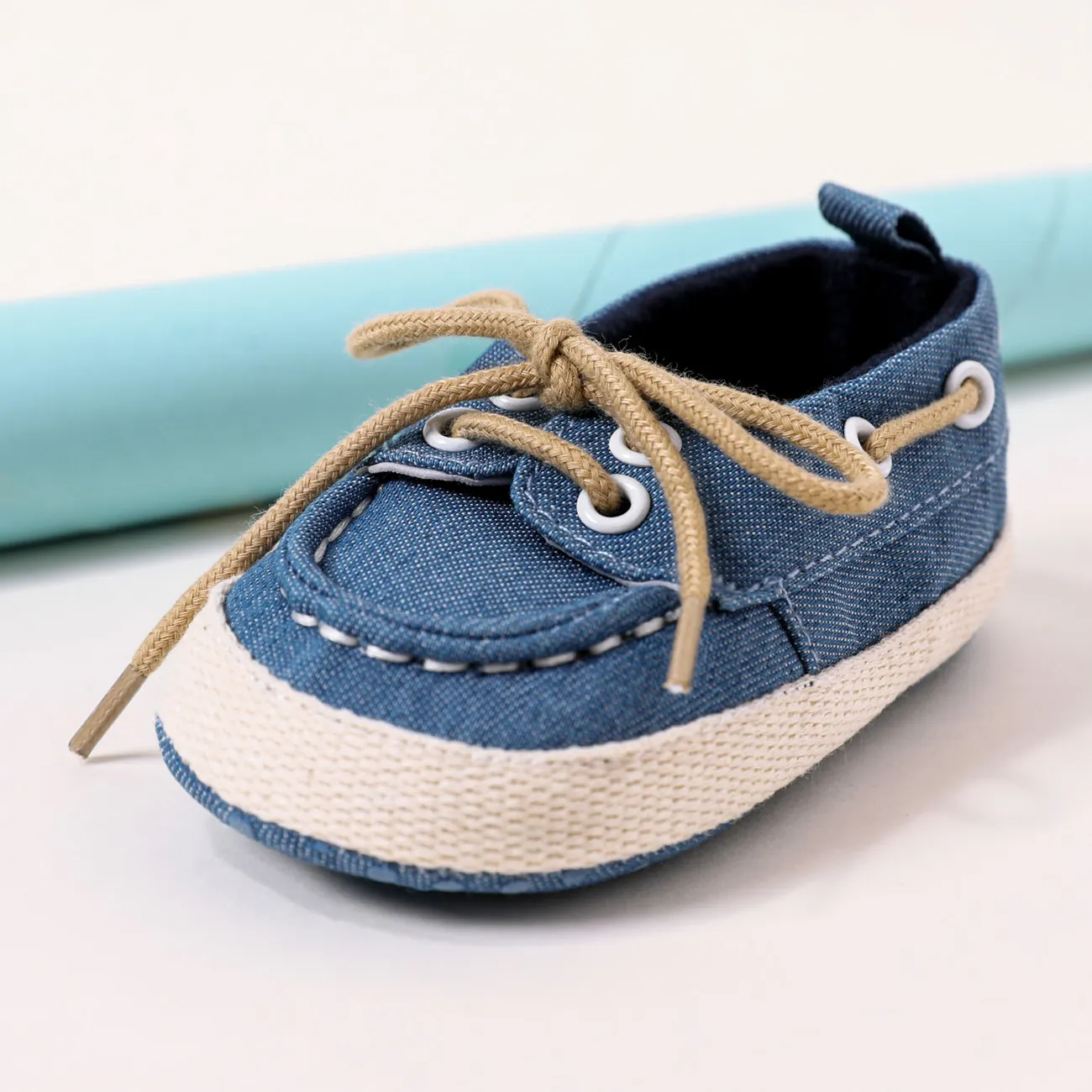 Baby Jungen Lässig Unifarben Kleinkindschuhe blau big image 1