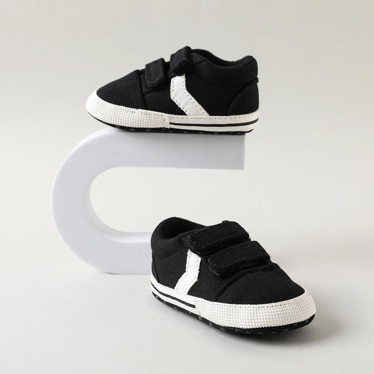 Baby / Toddler Two Tone Prewalker Shoes Black big image 1