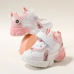 Toddler / Kid Letter Patch Pink Chunky Sneakers Pink