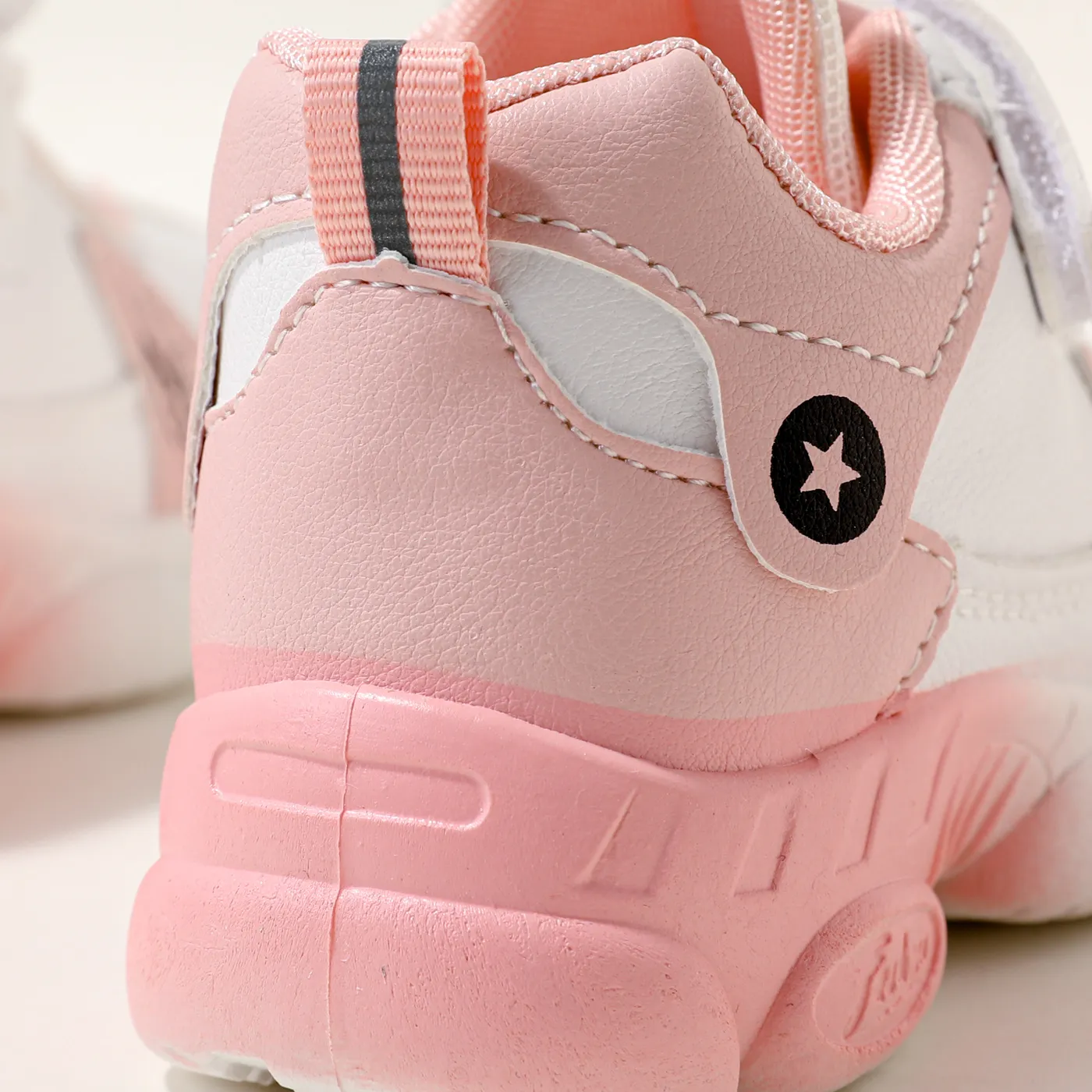 Toddler / Kid Letter Patch Pink Chunky Sneakers  image 4