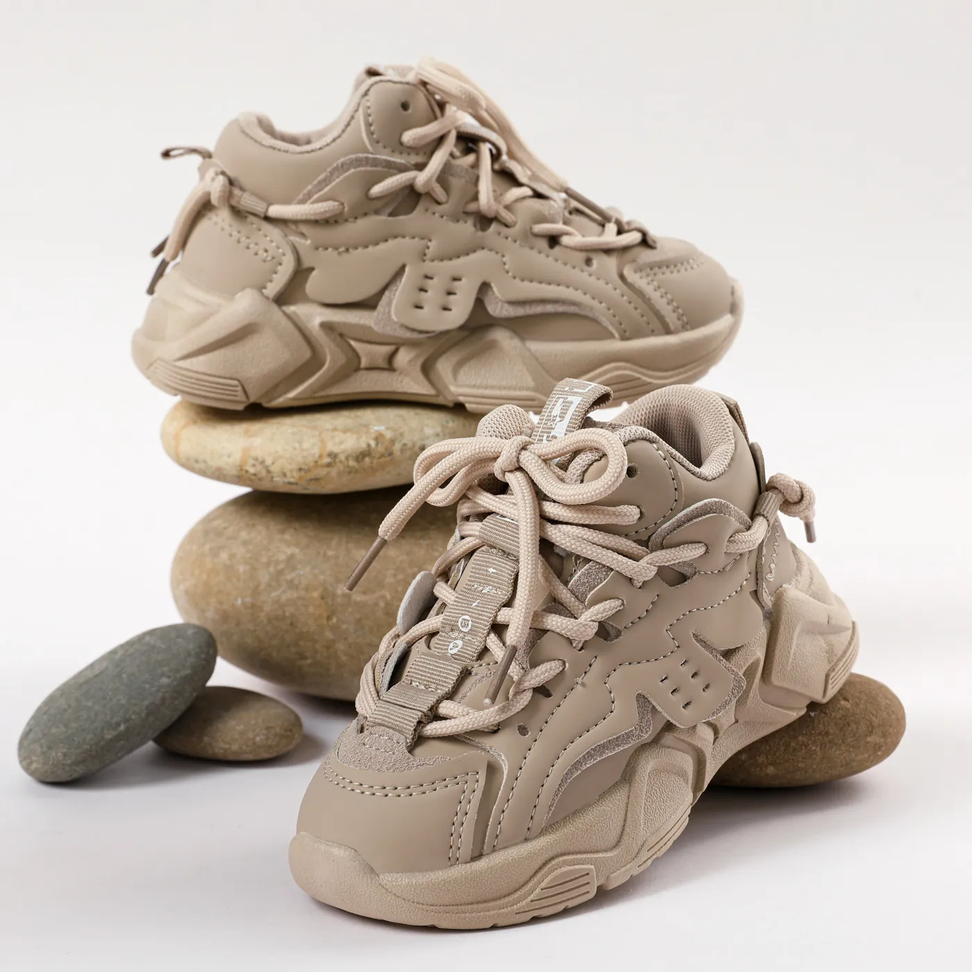Toddler / Kid Lace Up Front Thermal Chunky Sneakers