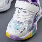 Toddler / Kid Letter Detail Purple Mesh Breathable Sneakers  image 3
