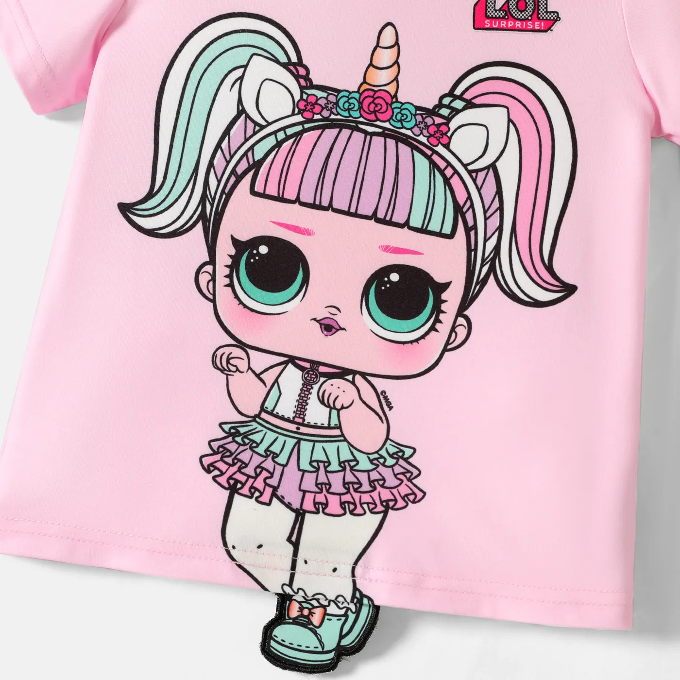 L.O.L. SURPRISE！幼兒/兒童女孩角色印花短袖 T 卹  image 3