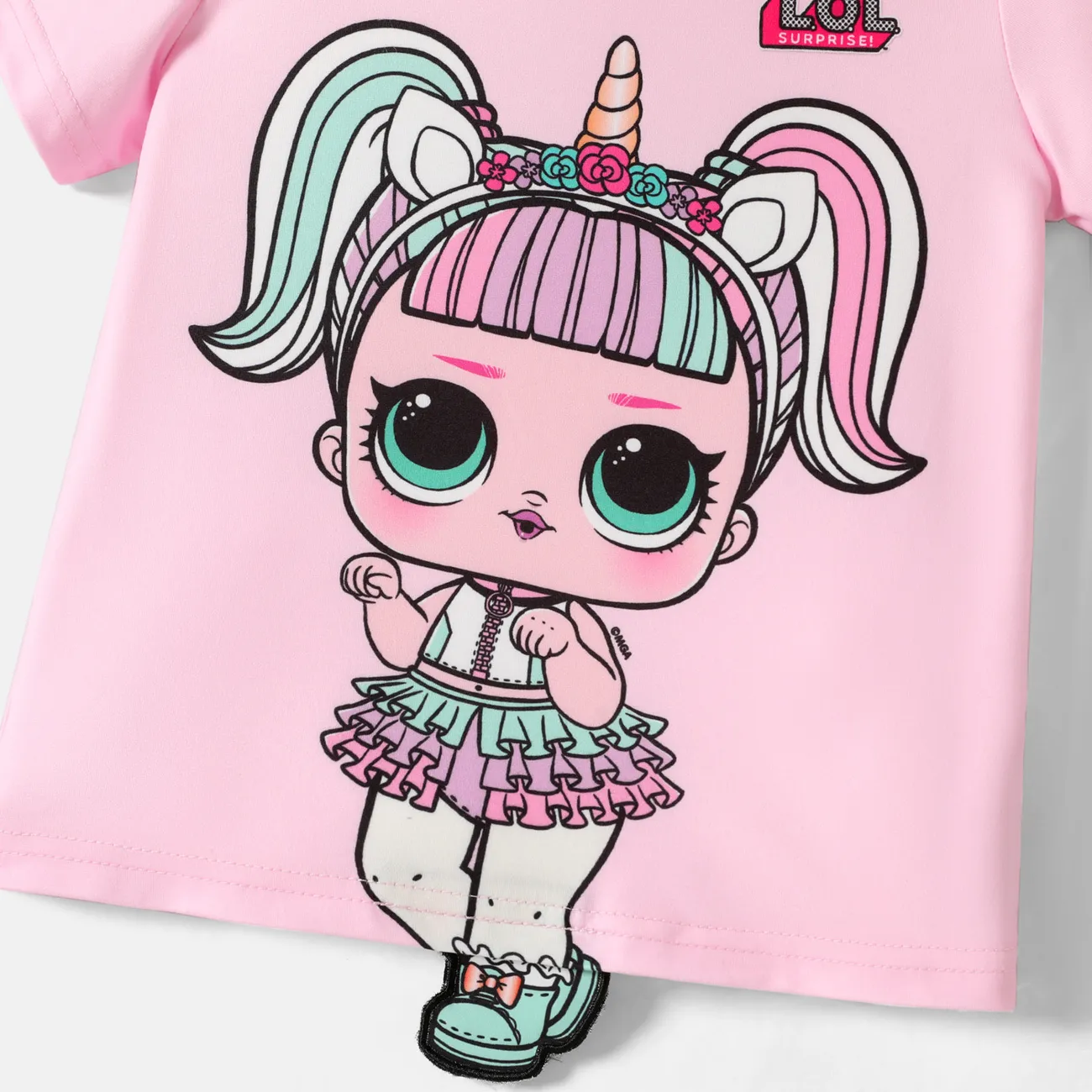 LOL Surprise Menina Bonito T-shirts Rosa big image 1