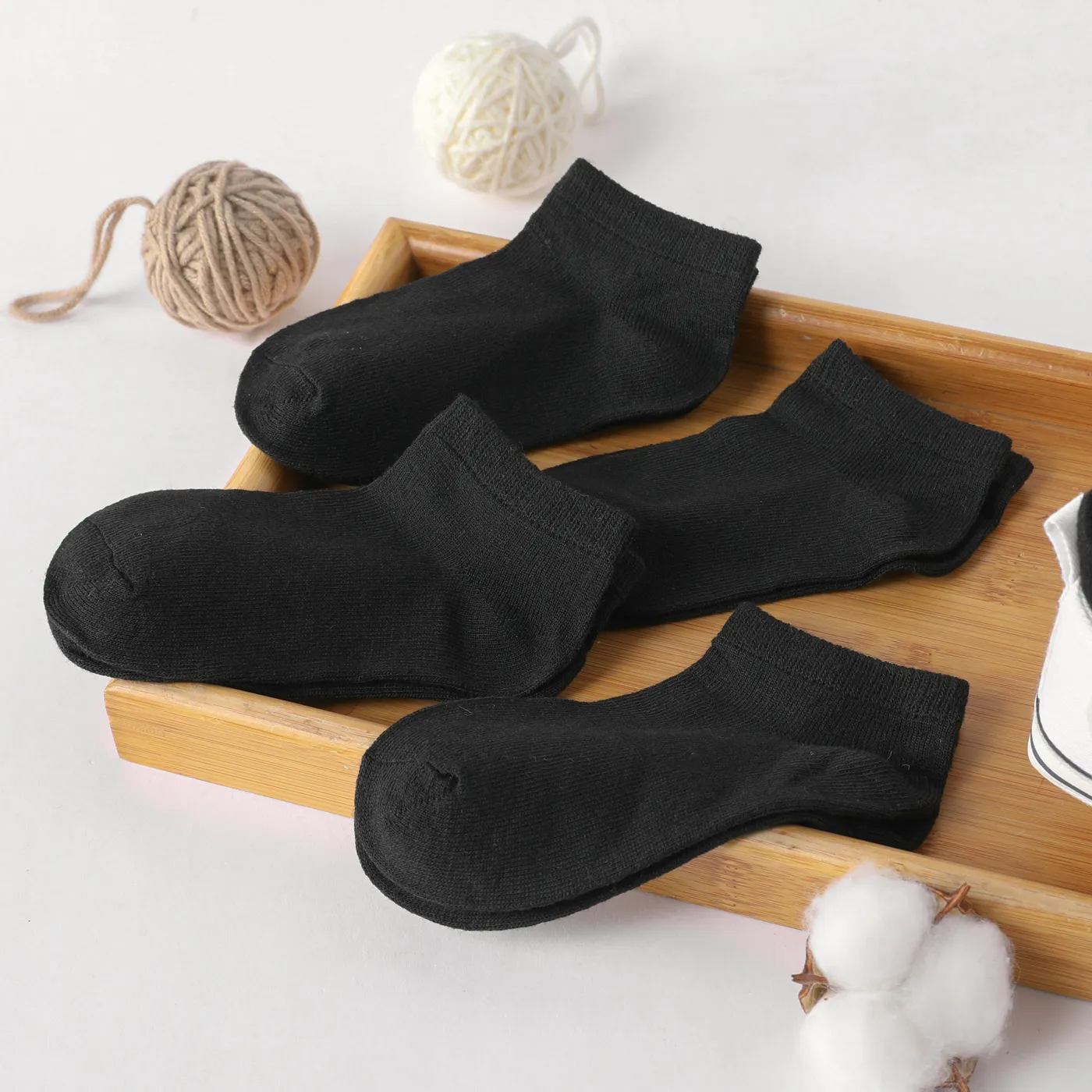 5-pairs Baby / Toddler / Kid Solid Socks  image 3