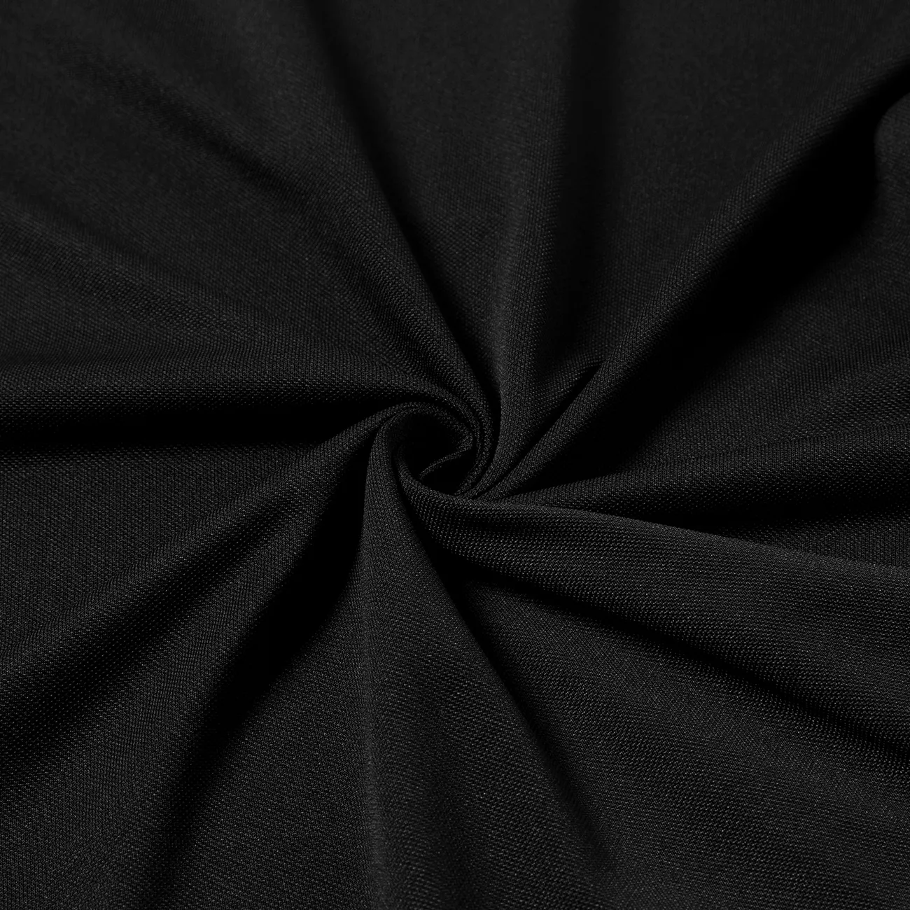 كيد بوي الصلبة قصيرة الأكمام بيكيه بولو تي شيرت / الأساسية الصلبة اللون السراويل المرنة أسود big image 1
