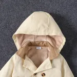 Baby Boy/Girl Khaki Hooded Double Breasted Coat  image 3