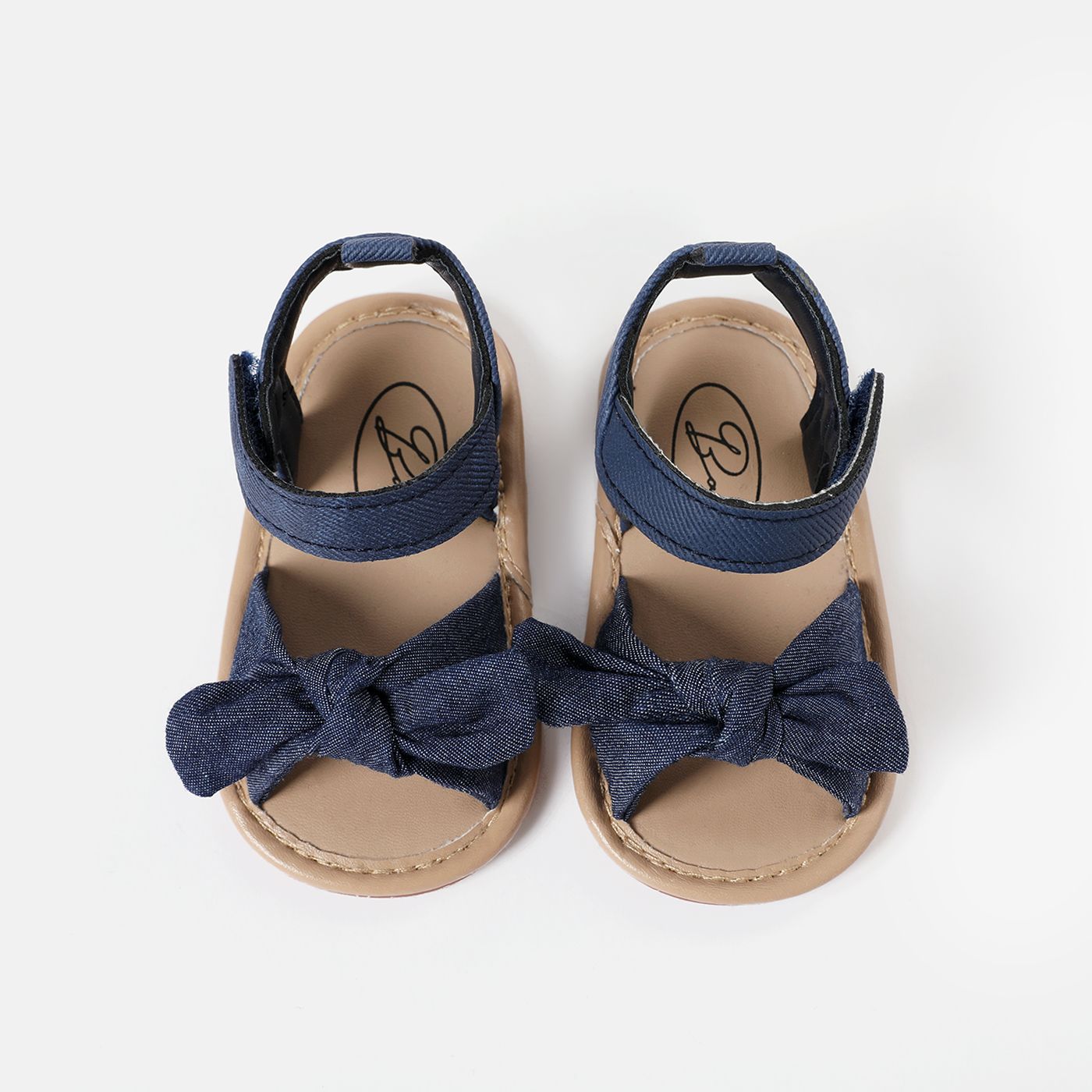 Sandales En Denim à Décor D'arc Pour Bébé / Tout-petit Chaussures De Prémarche