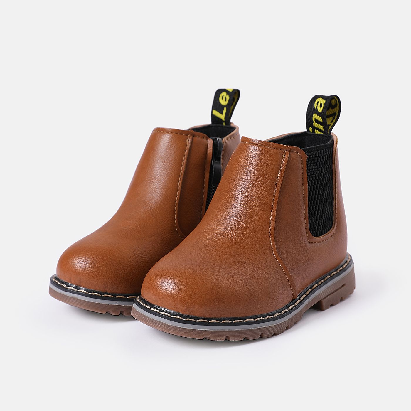 

Toddler / Kid Letter Detail Side Zip Chelsea Boots