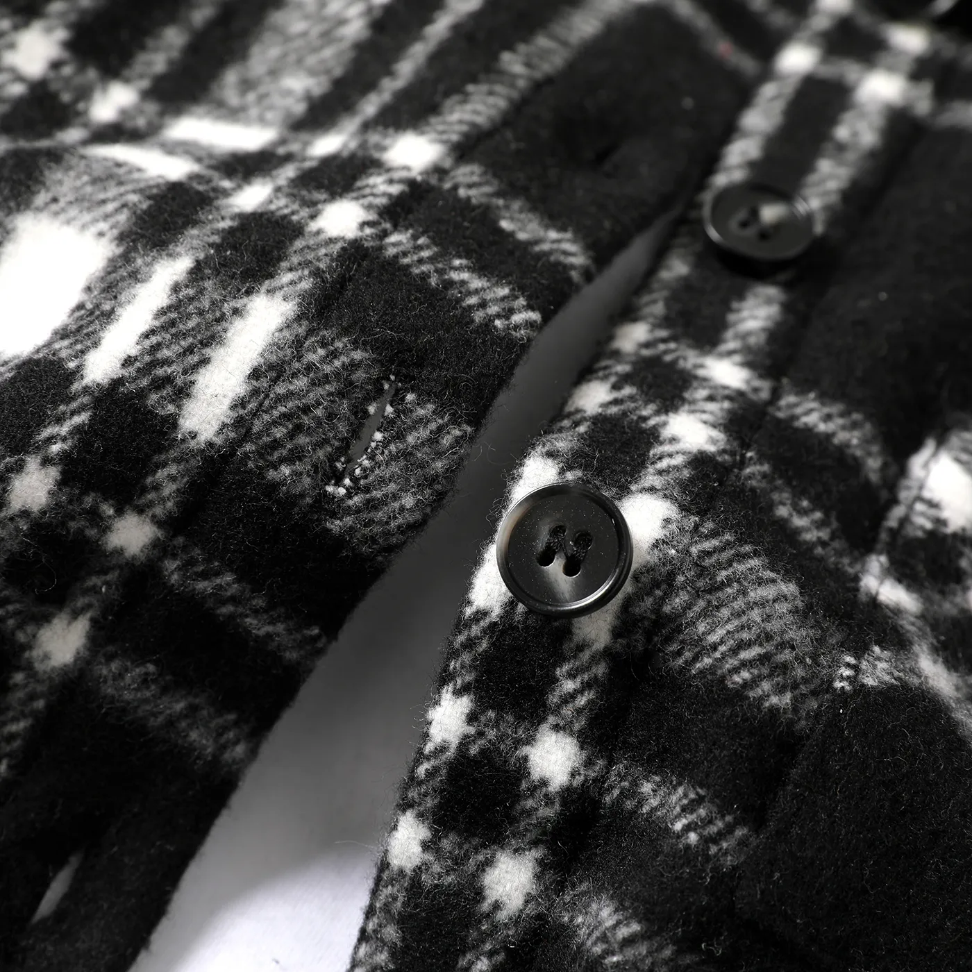 Kid Boy Lapel Collar Plaid Long-sleeve Shirt  image 5