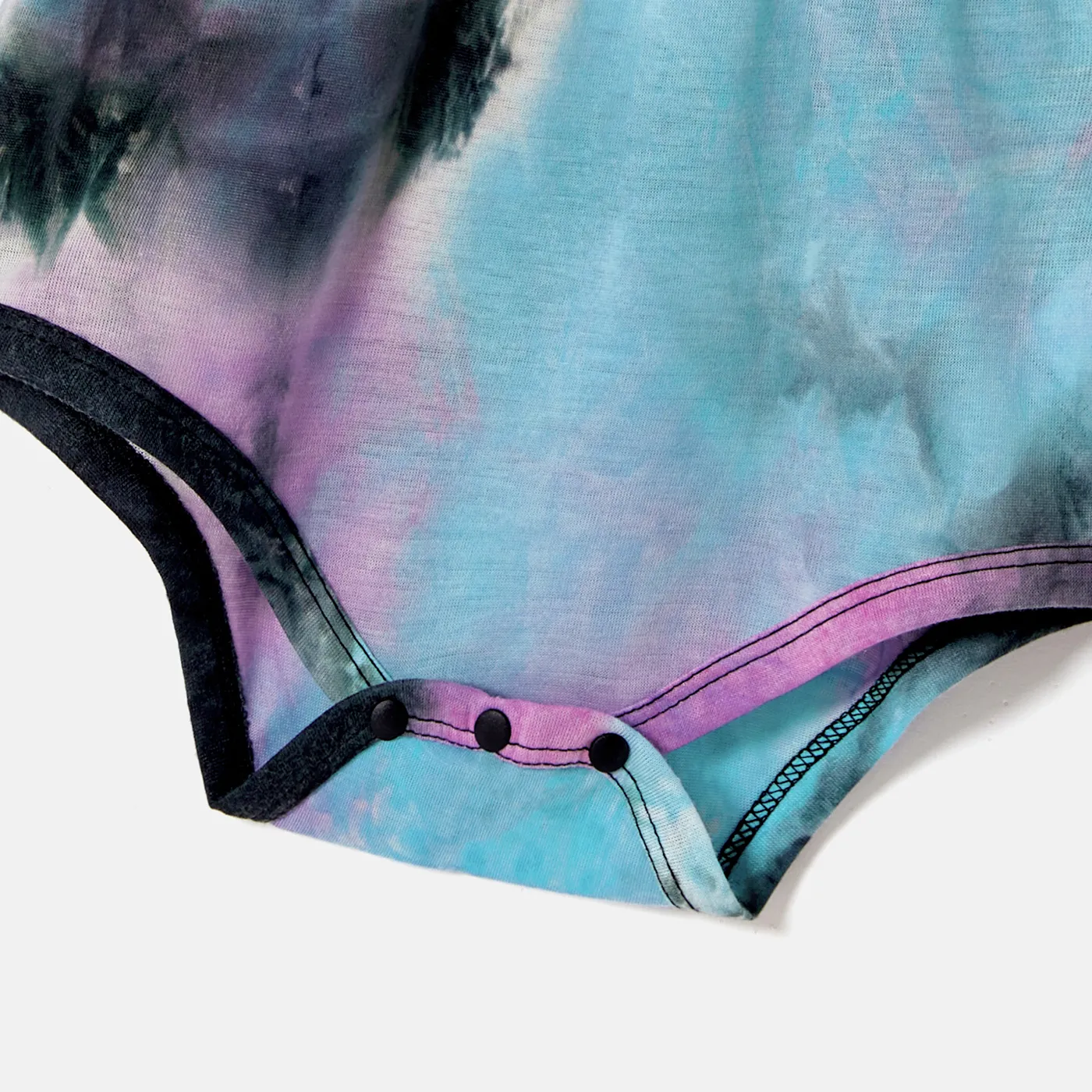 Family Matching Tie Dye Tank Dresses and Short-sleeve T-shirts Sets  image 4