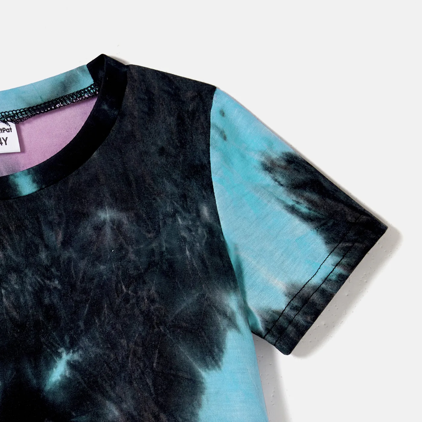 Family Matching Tie Dye Tank Dresses and Short-sleeve T-shirts Sets  image 6