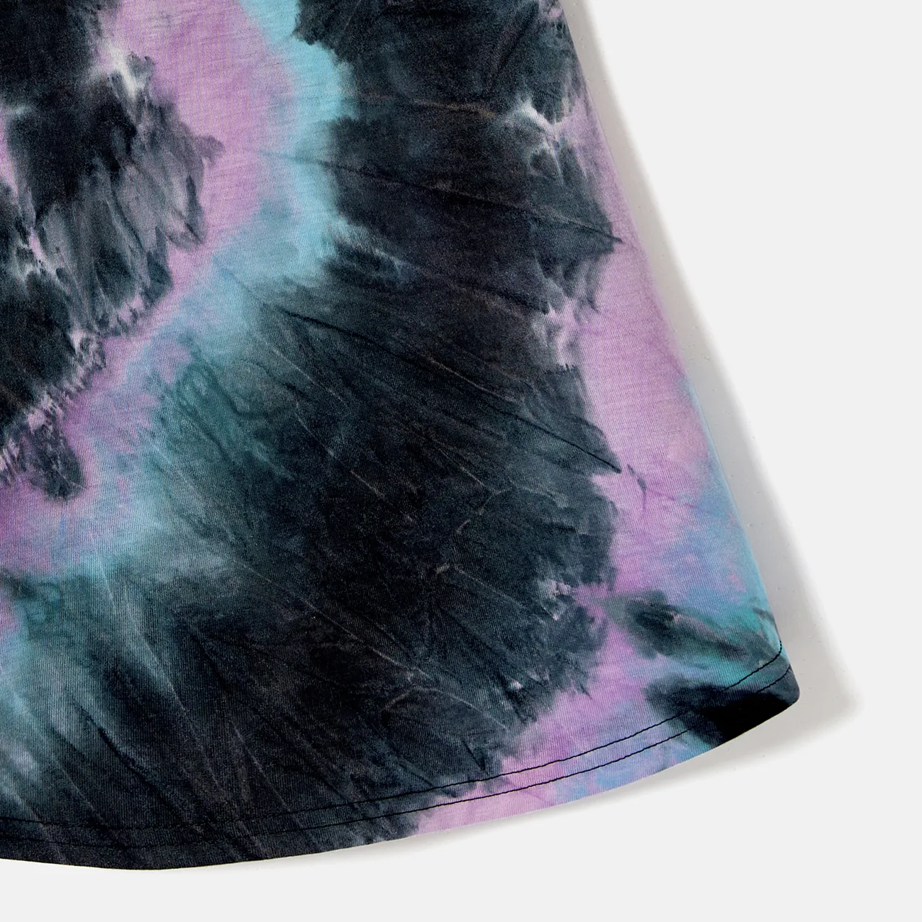 Women - Family Matching Tie Dye Tank Dresses and Short-sleeve T-shirts Sets - Multi-color - image 4