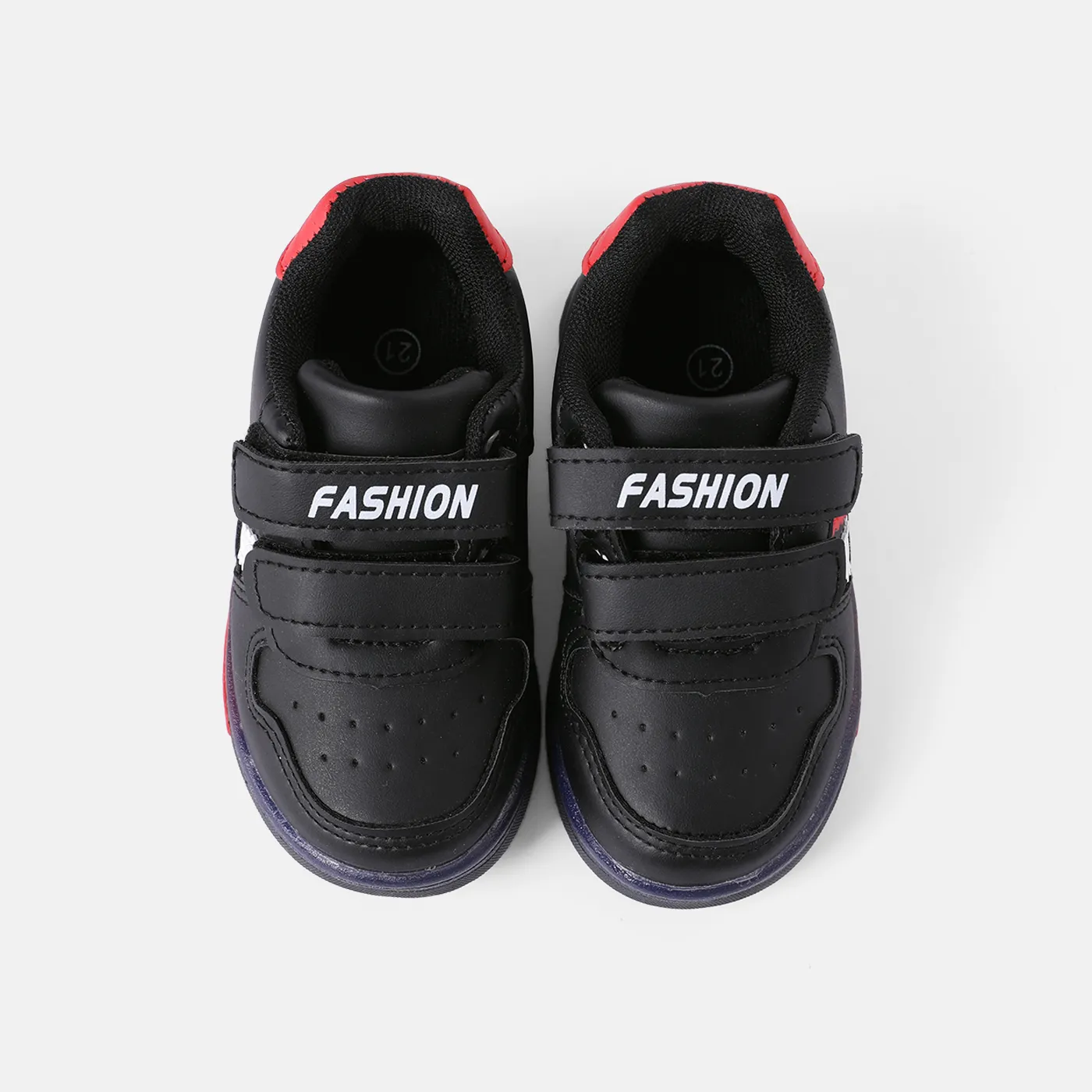 Toddler / Kid Letter Graphic Velcro LED Casual Shoes  image 5