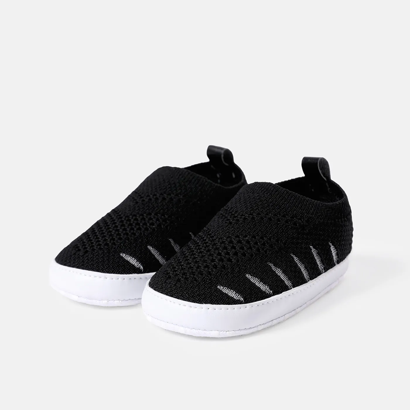Baby / Toddler Stripe Detail Black Prewalker Shoes Black image 2