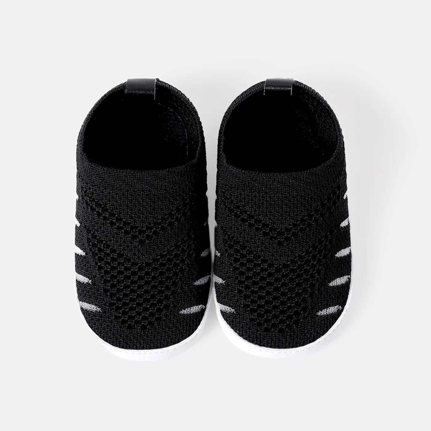 Baby / Toddler Stripe Detail Black Prewalker Shoes Black image 3