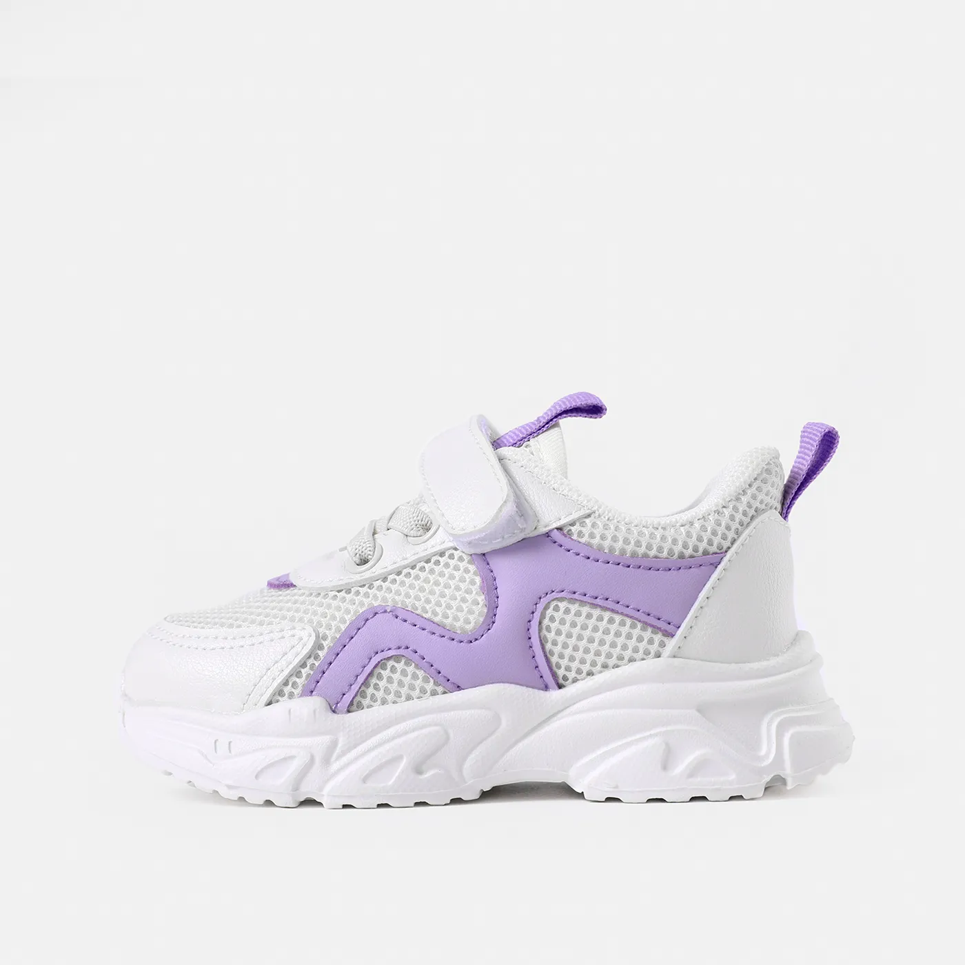 Toddler / Kid Mesh Breathable Light Purple Sneakers  image 2