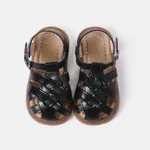 Toddler / Kid Round Toe Gladiator Type Sandals Black