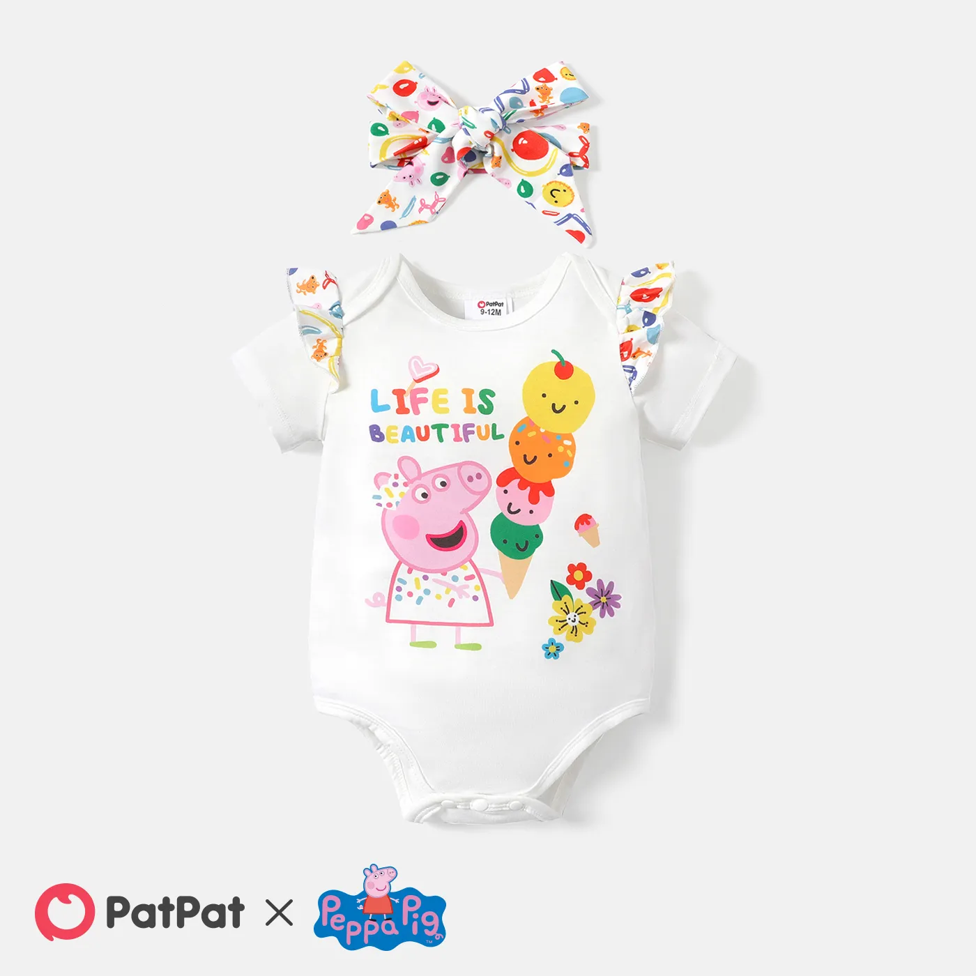 

Peppa Pig Baby Boy/Girl Short-sleeve Graphic Print Tee or Romper