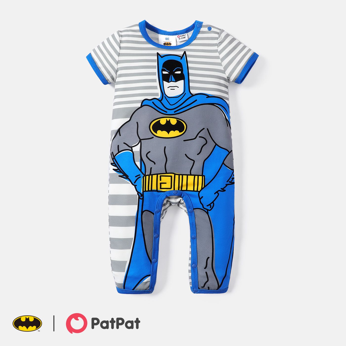 

Justice League Baby Boy Graphic Print Striped Short-sleeve Jumpsuit