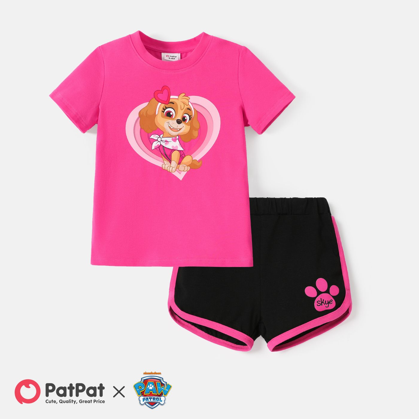 

Licensed Characters Toddler/Kid Girl Tee and Dolphin Shorts Sets
