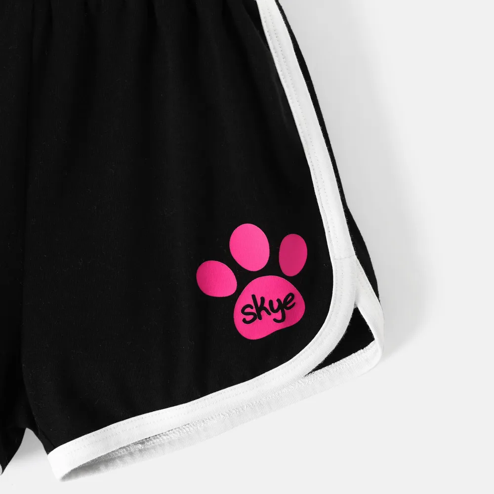 Helfer auf vier Pfoten 2 Stück Kleinkinder Mädchen Stoffnähte Kindlich Hund T-Shirt-Sets big image 5