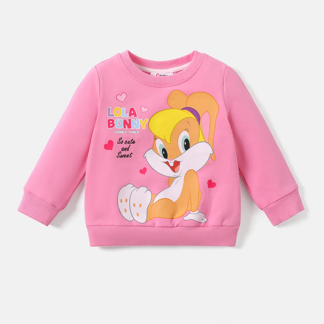 Looney Tunes 復活節 嬰兒 中性 兔仔 童趣 長袖 衛衣 粉色 big image 1