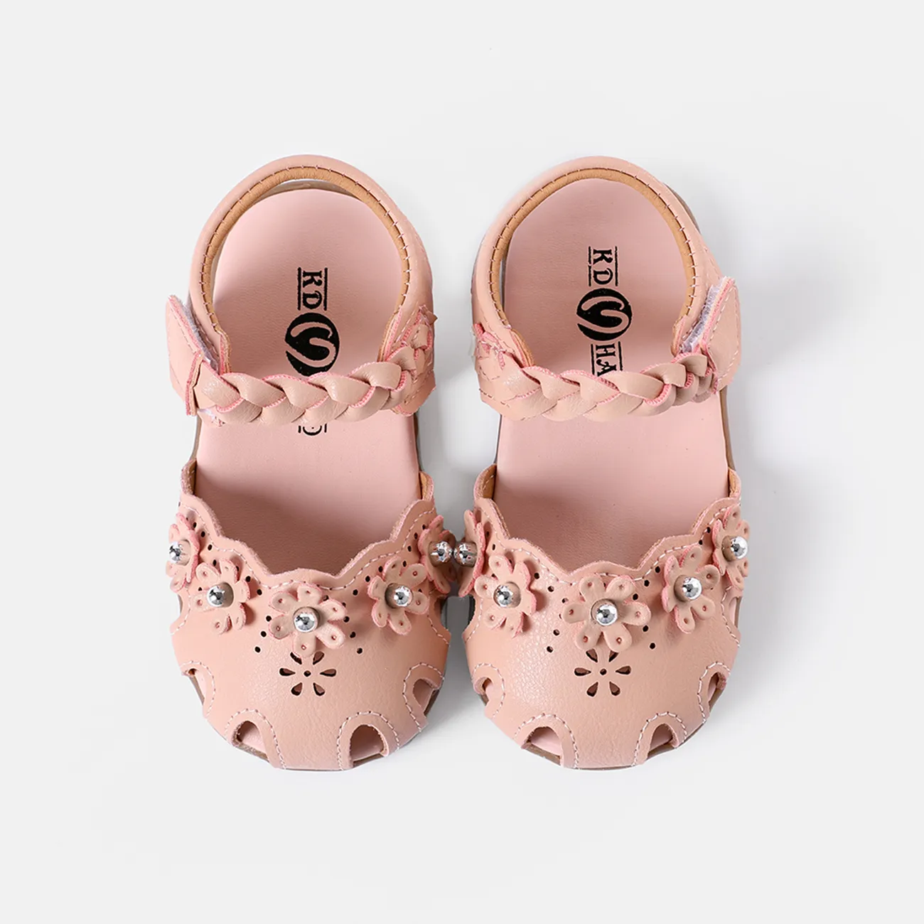 小童 女 甜美 純色 涼鞋 粉色 big image 1