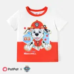 PAW Patrol Toddler Gir/Boy PAW POWER Colorblock Short-sleeve Tee REDWHITE
