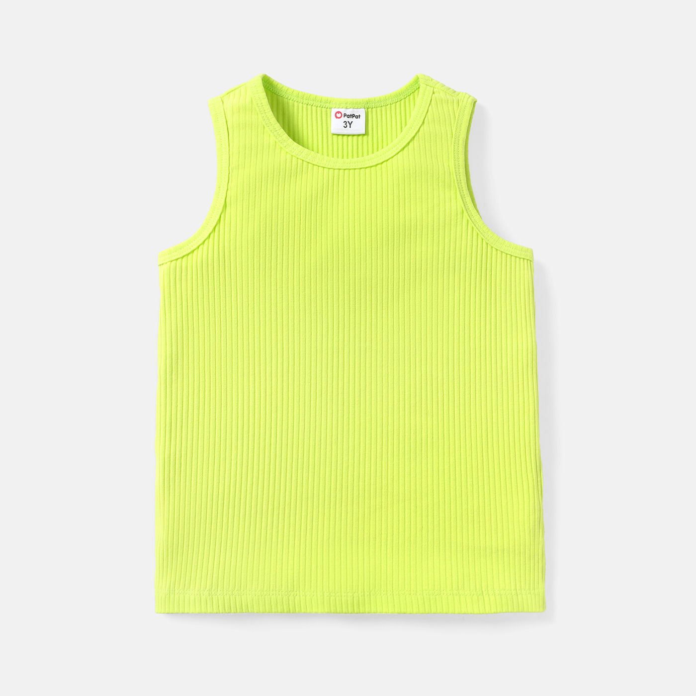 

Toddler Boy Solid Color Ribbed Cotton Tank Tops