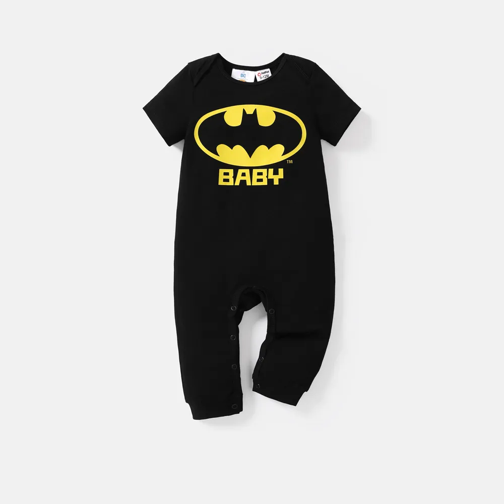 Batman Family Matching Cotton Short-sleeve Graphic Black Tee  big image 1