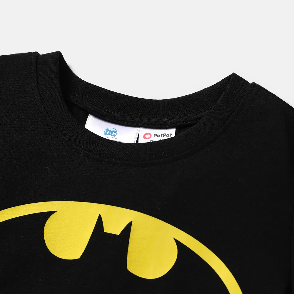 Batman Family Matching Cotton Short-sleeve Graphic Black Tee  big image 4